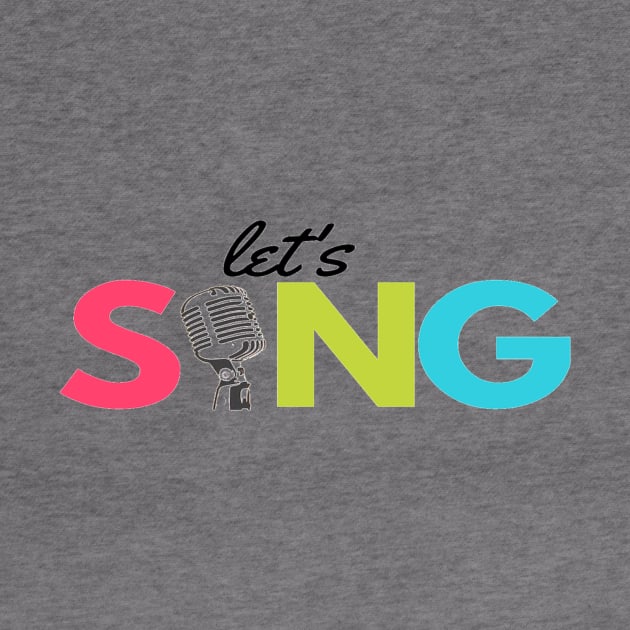 Let's Sing Microphone Vocalist Singer by Musician Gifts